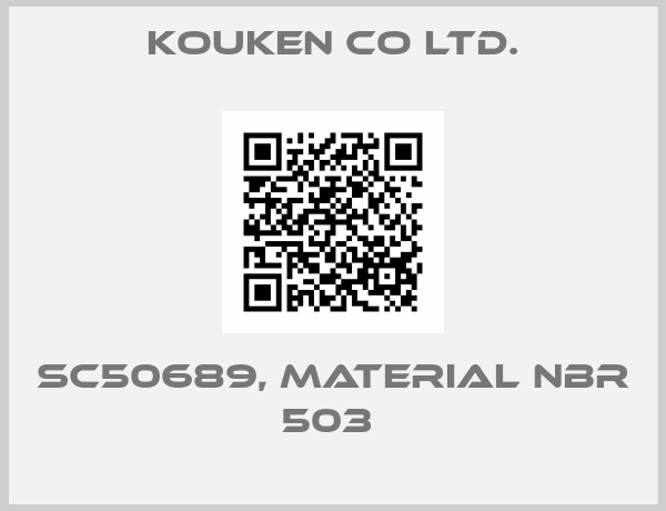 Kouken Co ltd.-SC50689, MATERIAL NBR 503 
