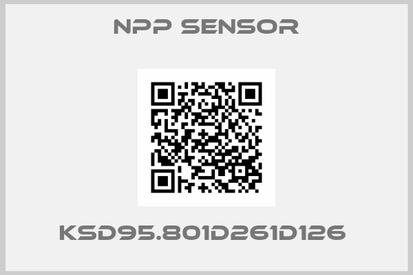 NPP SENSOR-KSD95.801D261D126 