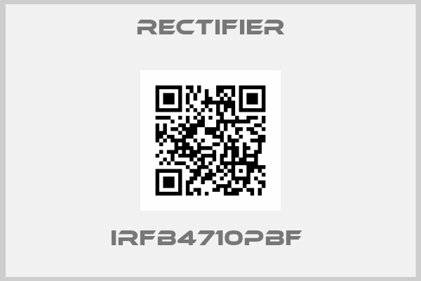Rectifier-IRFB4710PBF 