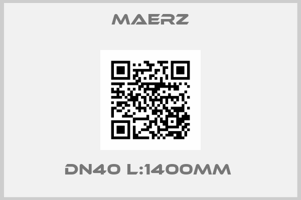 Maerz- DN40 L:1400mm 