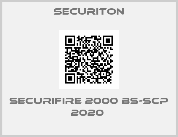 Securiton-SecuriFire 2000 BS-SCP 2020 