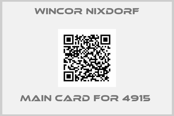 Wincor Nixdorf-MAIN CARD FOR 4915 