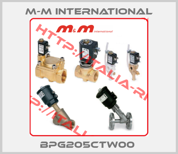 M-M International-BPG205CTW00 