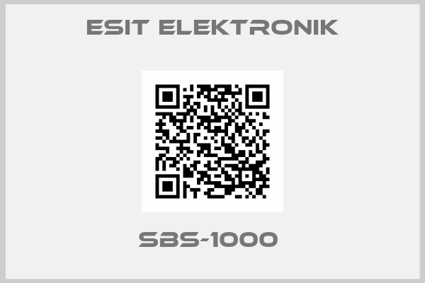 ESIT ELEKTRONIK-SBS-1000 