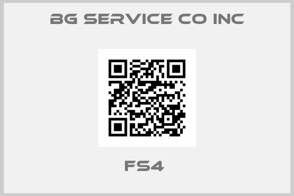 BG Service CO INC-FS4 