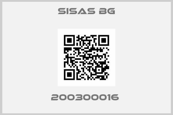 SISAS BG-200300016 