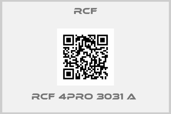 Rcf-RCF 4PRO 3031 A 