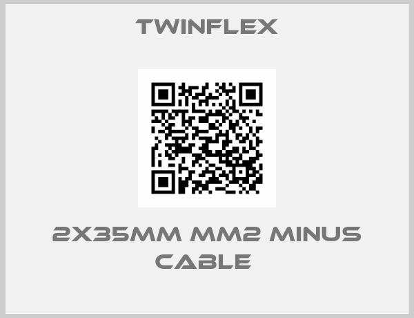 Twinflex-2x35mm mm2 MINUS cable 