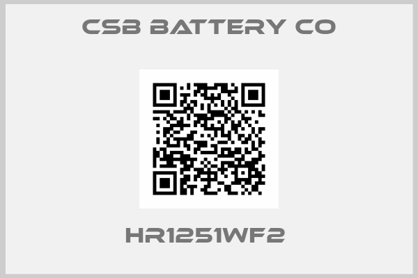CSB Battery Co-HR1251WF2 