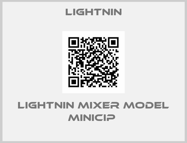 Lightnin-Lightnin Mixer Model MiniCIP 