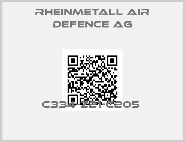Rheinmetall air defence ag-C334-Z21-C205 