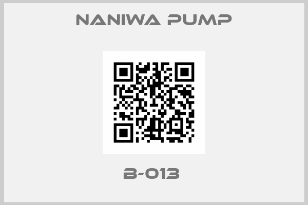 NANIWA PUMP-B-013 