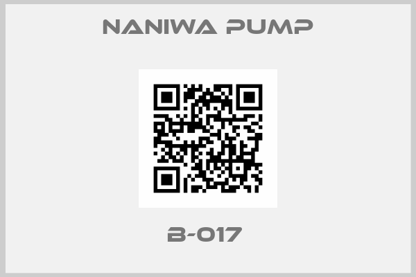 NANIWA PUMP-B-017 