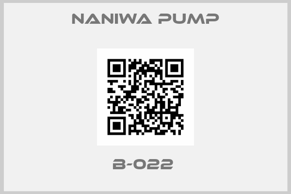 NANIWA PUMP-B-022 