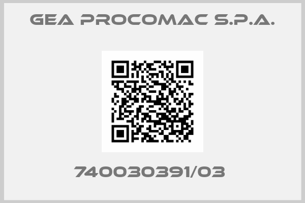 GEA Procomac S.p.A.-740030391/03 