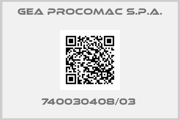 GEA Procomac S.p.A.-740030408/03 