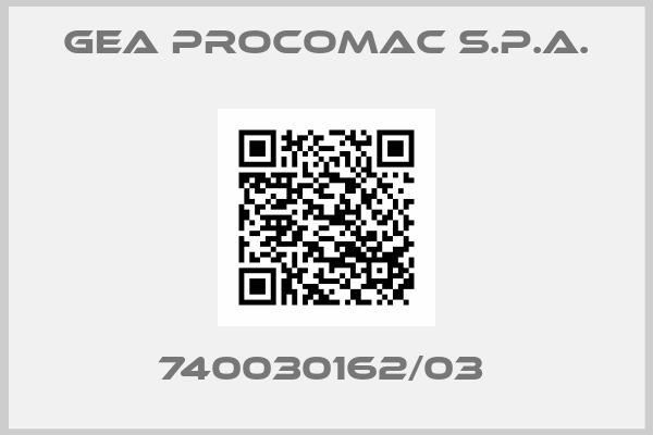 GEA Procomac S.p.A.-740030162/03 