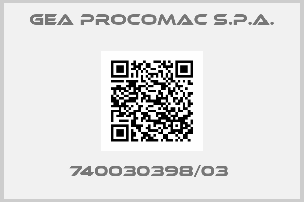 GEA Procomac S.p.A.-740030398/03 