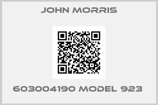 John Morris-603004190 Model 923 