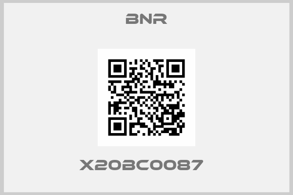 BNR-X20BC0087  