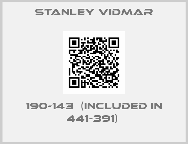 Stanley Vidmar-190-143  (included in 441-391) 