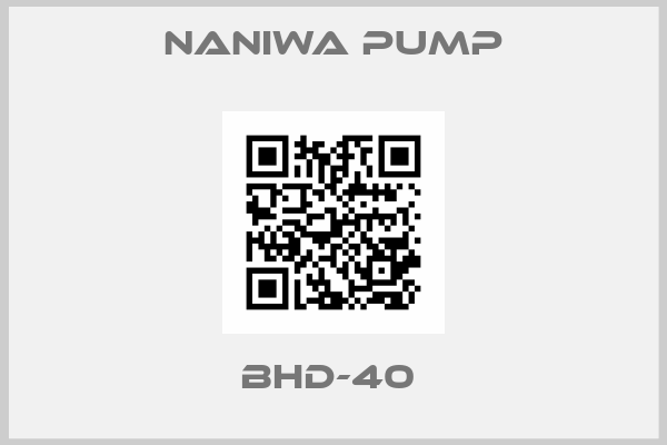NANIWA PUMP-BHD-40 