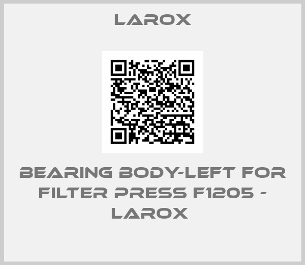 Larox-bearing body-LEFT for Filter press F1205 - Larox 