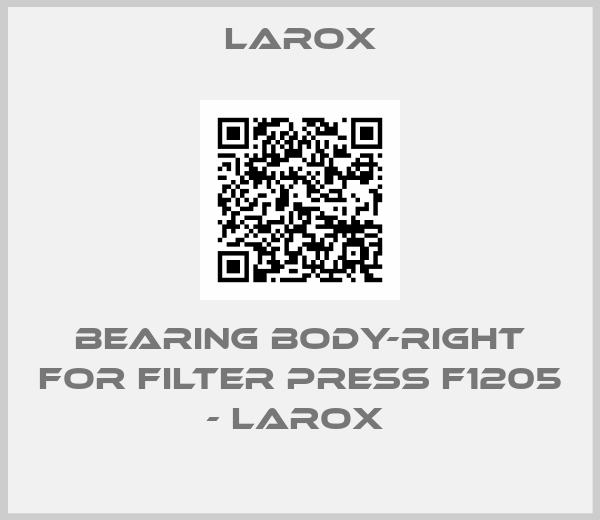 Larox-bearing body-RIGHT for Filter press F1205 - Larox 