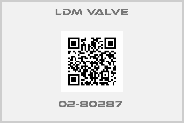 LDM Valve-02-80287 