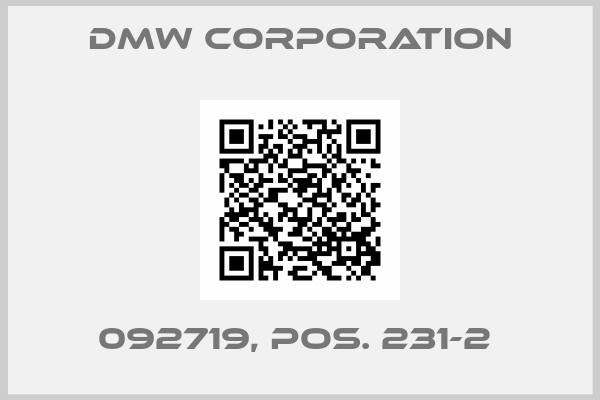 DMW CORPORATION-092719, Pos. 231-2 