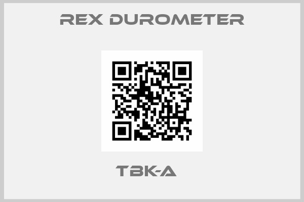 Rex Durometer-TBK-A  