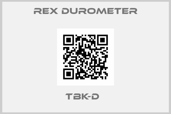 Rex Durometer-TBK-D  