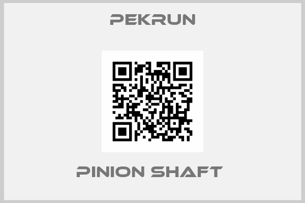 Pekrun-PINION SHAFT 