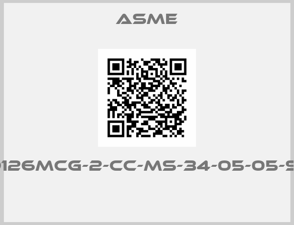 Asme-19126MCG-2-CC-MS-34-05-05-SS 