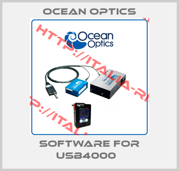 Ocean Optics-Software for USB4000  