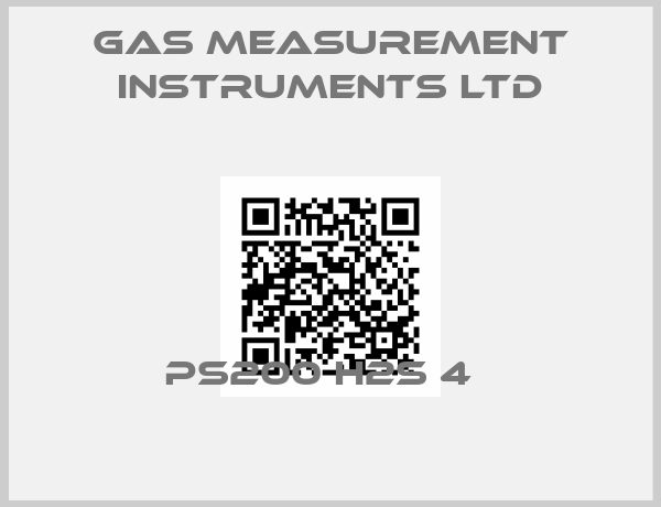 Gas Measurement Instruments Ltd-PS200 H2S 4  