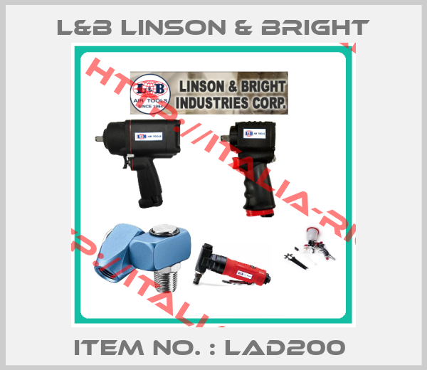 L&B LINSON & BRIGHT-ITEM No. : LAD200 