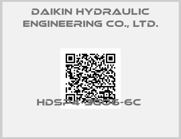 Daikin Hydraulic Engineering Co., Ltd.-HDSP4-3GO6-6C 