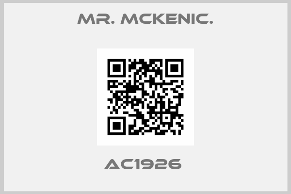 Mr. McKenic.-AC1926 