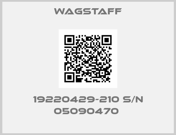 Wagstaff-19220429-210 S/N 05090470 