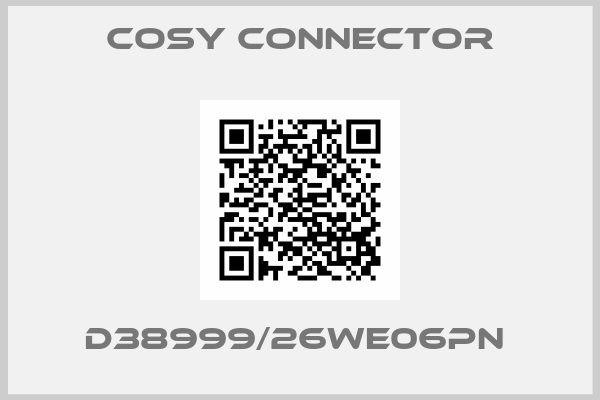 Cosy Connector-D38999/26WE06PN 