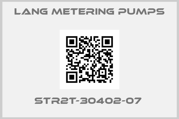 Lang metering pumps-STR2T-30402-07 