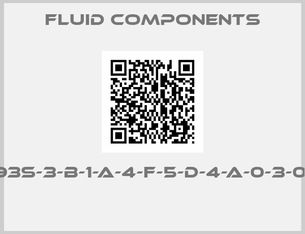 Fluid Components-FLT93S-3-B-1-A-4-F-5-D-4-A-0-3-0-0-0 