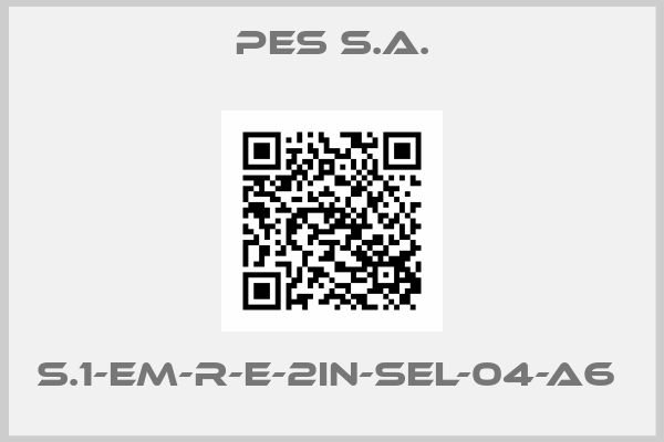 PES S.A.-S.1-EM-R-E-2IN-SEL-04-A6 