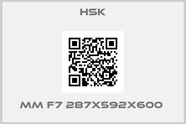 HSK-MM F7 287x592x600 