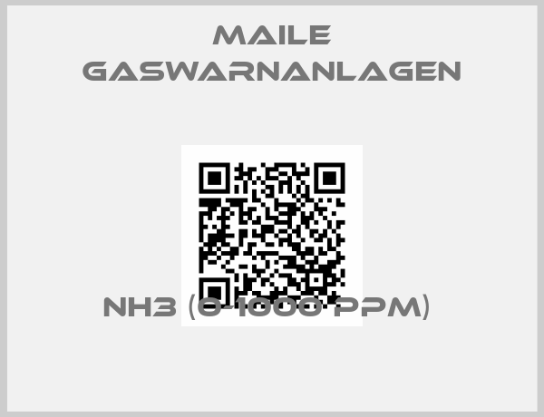 Maile Gaswarnanlagen-NH3 (0-1000 ppm) 