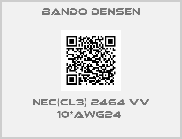 Bando Densen-NEC(CL3) 2464 VV 10*AWG24 