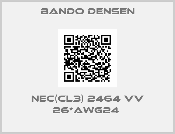Bando Densen-NEC(CL3) 2464 VV 26*AWG24 