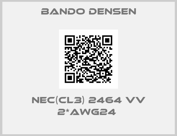 Bando Densen-NEC(CL3) 2464 VV 2*AWG24 