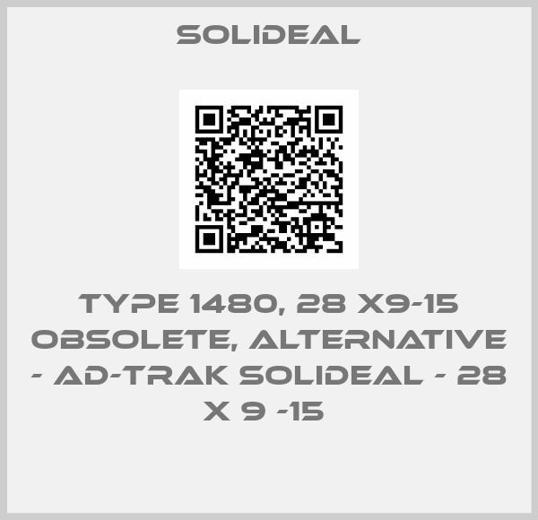 Solideal-Type 1480, 28 X9-15 obsolete, alternative - AD-TRAK Solideal - 28 x 9 -15 